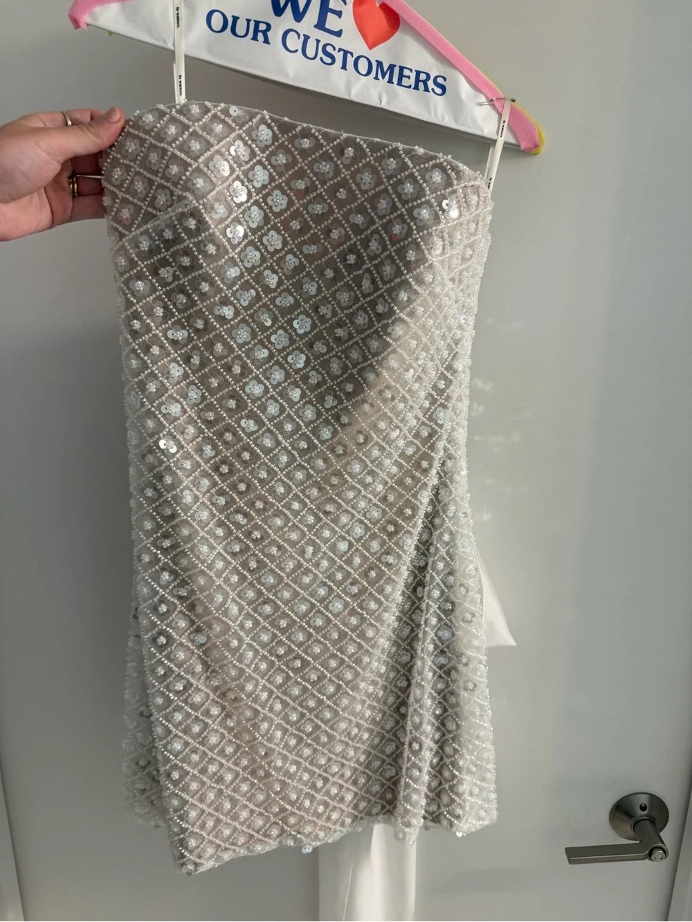 Watters Crescendo strapless bow mini dress - Picture 3 of 7